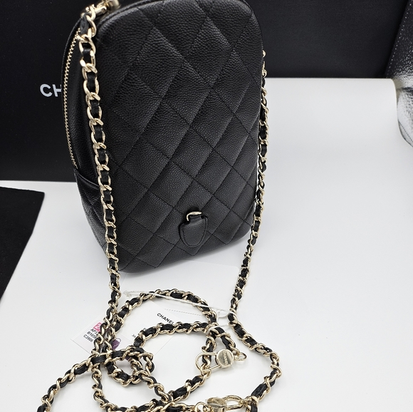 Brand new 24C authentic Chanel mini backpack in caviar leather - Picture 7 of 17